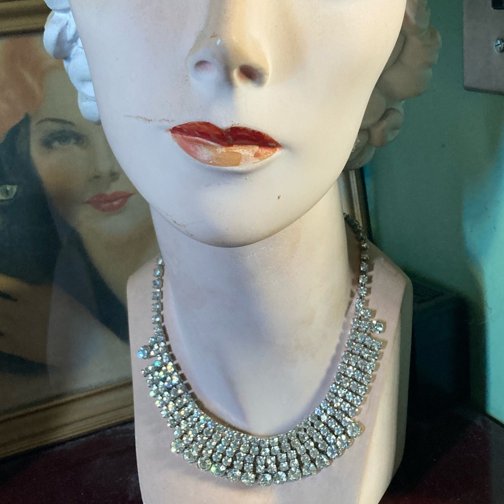 Vintage Rhinestone Necklace - Picture 8 of 8